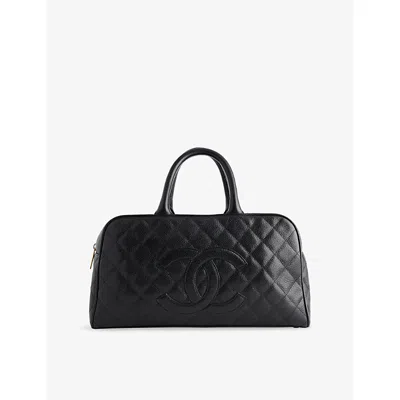 Reselfridges Womens  Pre-loved Chanel Timeless Leather Bowler Bag In Black