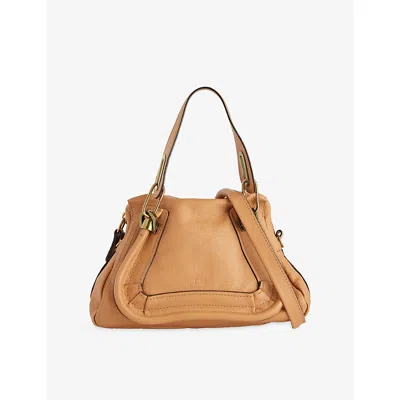 Reselfridges Womens  Pre-loved Chloé Paraty Leather Top-handle Bag In Brown