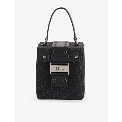 Reselfridges Womens  Pre-loved Dior Diorissimo Trotter Street Chic Canvas Vanity Bag In Black