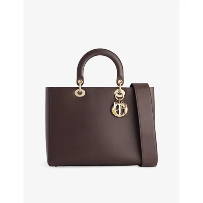 Reselfridges Womens  Pre-loved Dior Large Lady D Sire Leather Satchel