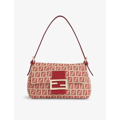 Reselfridges Womens  Pre-loved Fendi Canvas Baguette Bag