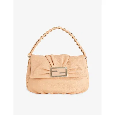 Reselfridges Womens  Pre-loved Fendi Mia Flap Leather Shoulder Bag In Pink