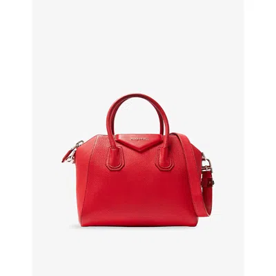 Reselfridges Womens  Pre-loved Givenchy Antigona Leather Shoulder Bag In Red