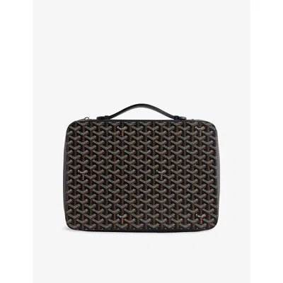 Reselfridges Womens  Pre-loved Goyard Goyardine Universal Companion Coated-canvas Portfolio In Black
