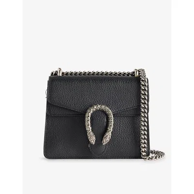 Reselfridges Womens  Pre-loved Gucci Dionysus Leather Shoulder Bag In Black