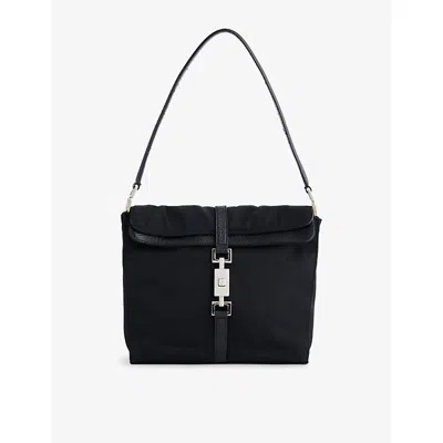 Reselfridges Womens  Pre-loved Gucci Jackie Shell Shoulder Bag In Black