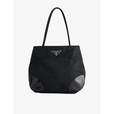 Reselfridges Womens  Pre-loved Prada Tessuto Easy Zip Nylon Tote Bag In Black