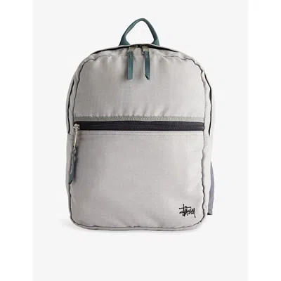 Reselfridges Womens  Pre-loved Stüssy Grid Sling Bag In Grey