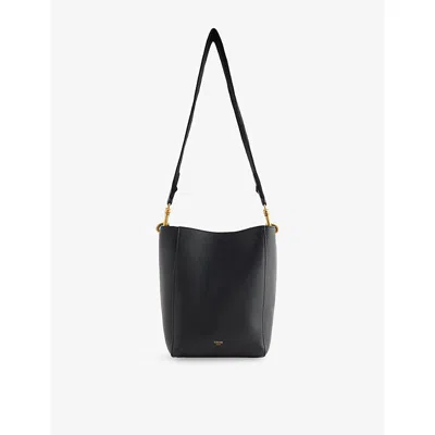 Reselfridges Womens  Pre-loved Celine Sangle Seau Small Leather Shoulder Bag In Black