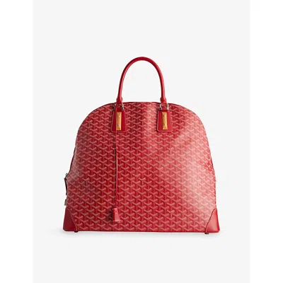 Reselfridges Womens  Preloved Goyard Goyardine Vendome Gm Coated-canvas Bag In Red