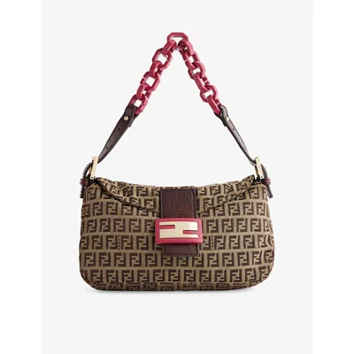 Reselfridges Womens  Zucchino Chain-handle Canvas Shoulder Bag