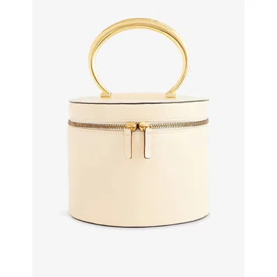 Reselfridges Womens White Pre-loved Celine Vanity Leather Top-handle Bag
