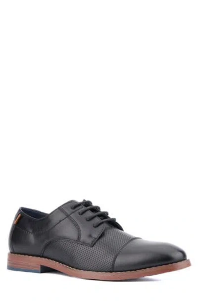 Reserve Footwear Brennan Cap Toe Derby In Black