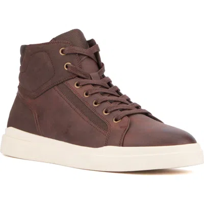 Reserve Footwear Jayden High Top Sneaker In Dark Brown