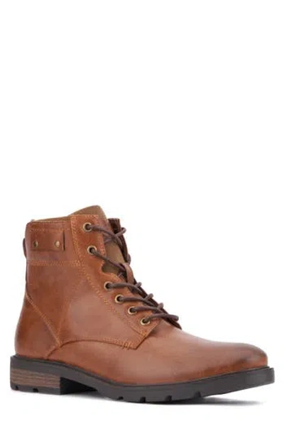 Reserve Footwear Ryan Combat Boot In Cognac