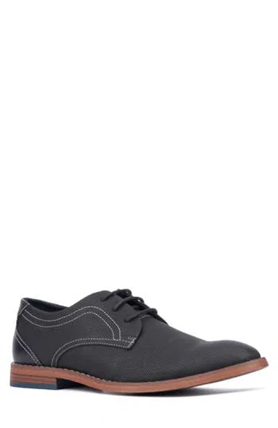 Reserve Footwear Textured Plain Toe Derby In Black