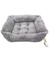 Reserve Jacquard Cuddler Ultra-soft Pet Bed For Dogs & Cats In Charcoal