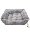 Reserve Jacquard Cuddler Ultra-soft Pet Bed For Dogs & Cats In Charcoal