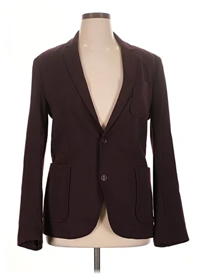 Pre-owned Reserved Blazer Jacket In Burgundy