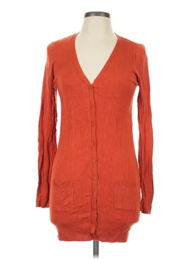 Pre-owned Reserved Cardigan Sweater In Orange
