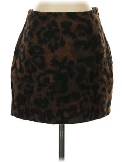 Pre-owned Reserved Casual Skirt In Brown
