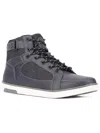 RESERVED FOOTWEAR AUSTIN WOMENS FAUX LEATHER LIFESTYLE HIGH-TOP SNEAKERS