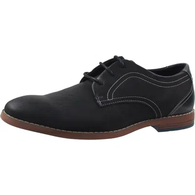 Reserved Footwear Bertrand Mens Two Tone Man Made Oxfords In Black