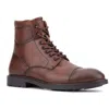 Reserved Footwear Axel Mens Zipper Faux Leather Chukka Boots In Brown