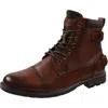 Reserved Footwear Emmett Mens Zipper Faux Leather Chukka Boots In Green