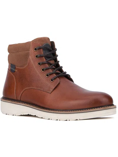 Reserved Footwear Enzo Mens Leather Chukka Boots In Brown