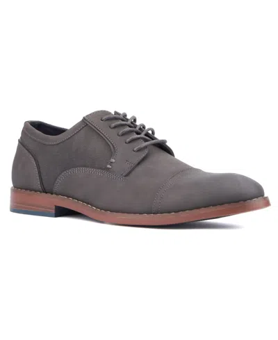Reserved Footwear Men's Asher Oxford Casual Shoe In Charcoal