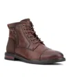 Reserved Footwear Axel Mens Zipper Faux Leather Chukka Boots In Brown