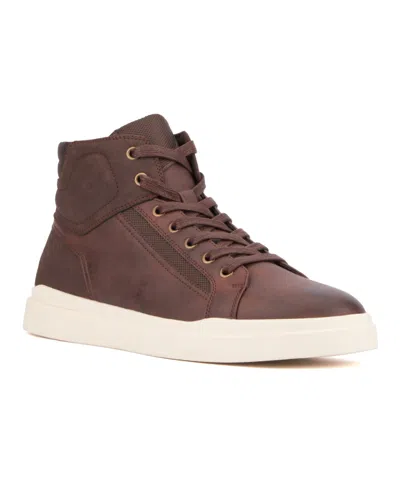 Reserved Footwear Men's Jayden High Top Sneakers In Dark Brown