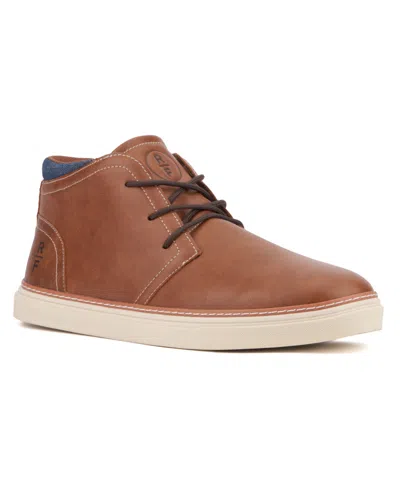 Reserved Footwear Men's Zion High Top Sneakers In Cognac