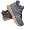 Reserved Footwear New York Men's Faux Leather Lace-up Boot In Grey In Gray