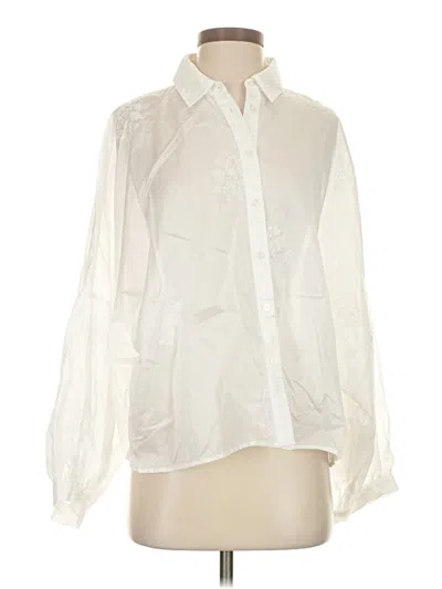 Pre-owned Reserved Long Sleeve Blouse In Ivory
