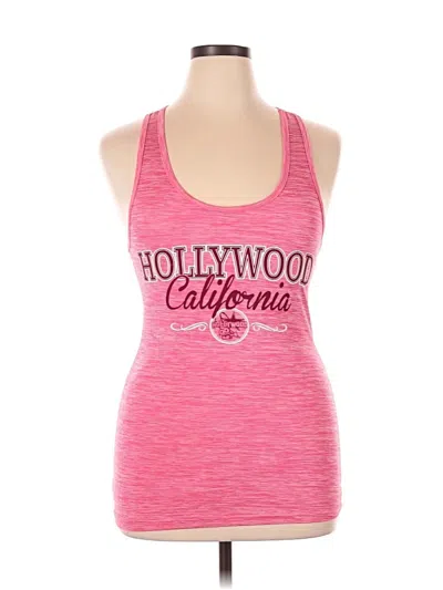 Pre-owned Reserved Tank Top Pink Halter Neckline Tops