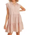 Reset By Jane Amy Layer Mini Dress In Blush