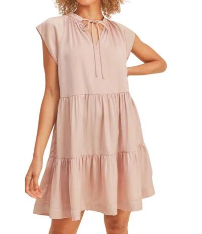 Reset By Jane Amy Layer Mini Dress In Blush