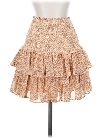 Pre-owned Reset By Jane Casual Skirt In Tan