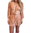 Reset By Jane Citrus Splash Blouse In Tangerine In Orange