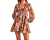 Reset By Jane Cut Out Forever Dress In Brown Multi