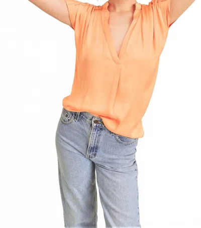 Reset By Jane Esme Top In Tangerine In Orange