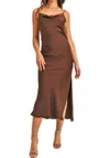 Reset By Jane Florence Dress In Brown In Brown
