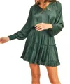 Reset By Jane Frankie Mini Dress In Teal Blue In Blue