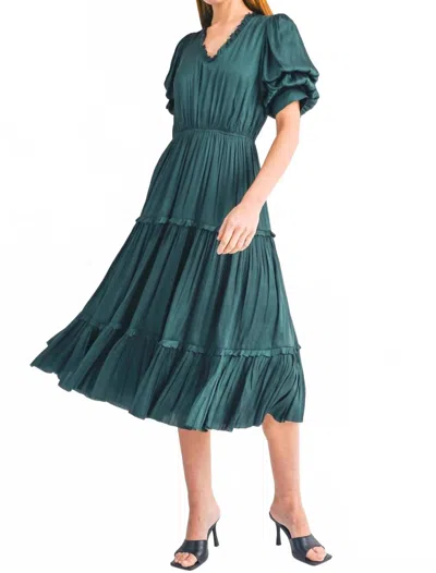 Reset By Jane Helena Dress In Teal In Green