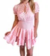 Reset By Jane Jane Smocked Dress In Pink In Pink
