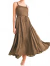 Reset By Jane Joanne Midi Dress In Espresso In Brown