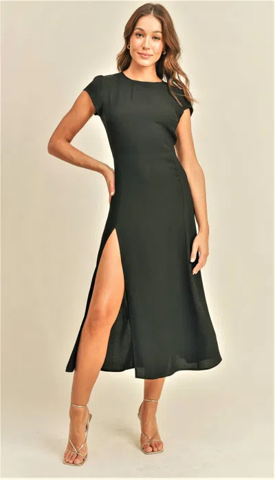Reset By Jane Katie Midi Dress In Black