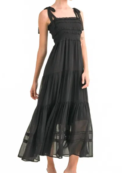 Reset By Jane Luella Tiered Dress In Black